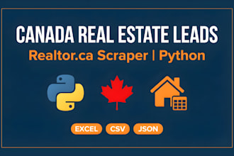 scrape canada real estate leads from realtor ca using python