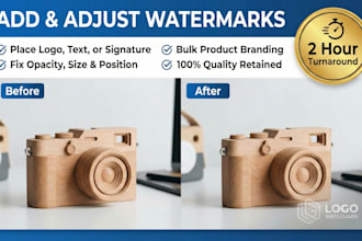adjust or add watermark to your image or products