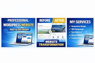 create a professional wordpress website with basic SEO