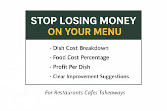 cost your restaurant menu and improve food margins