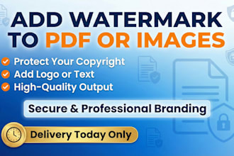 add watermark on image or pdf an hour