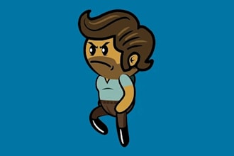 create smooth 2d cartoon game animation loops and sprite sheets