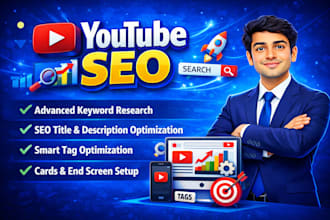 be youtube video SEO expert and channel growth manager
