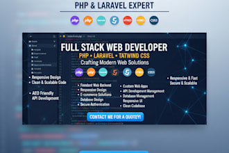 be your expert full stack web developer for custom website development