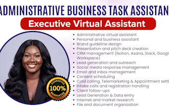 business administrative virtual assistant, personal assistant , and work admin
