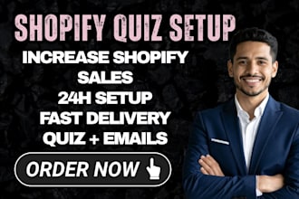 set up a 24h high converting shopify product quiz email automation