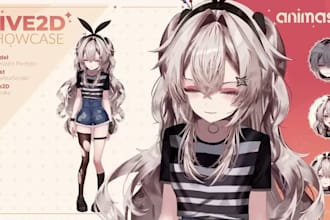 do 2d vtuber anime vtuber live2d vtuber rigging chibi vtuber twich vtuber banner
