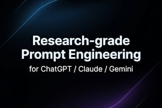 create research grade chatgpt prompts and prompt engineering