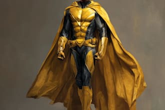 design unique superhero costume and concept