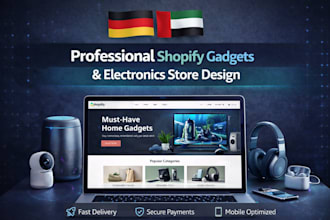 design shopify gadgets store for germany uae home gadgets electronicsstore