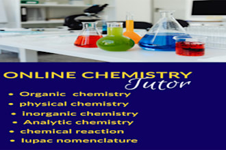 be your online organic chemistry and general chemistry tutor