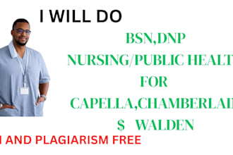 do bsn, msn, and dnp in public health nursing capella, chamberlain walden guide