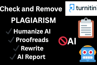 check plagiarism and similarity report humanize ai content rewrite proofread