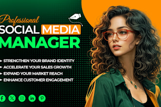be your social media marketing manager content creator instagram facebook growth