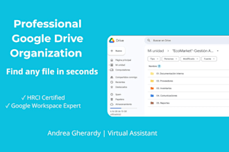 organize your google drive professionally for remote businesses