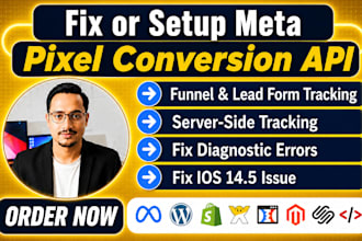 setup facebook pixel,conversion API,fix meta pixel, server side tracking by GTM