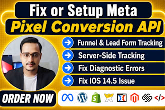 setup facebook pixel,conversion API,fix meta pixel, server side tracking by GTM
