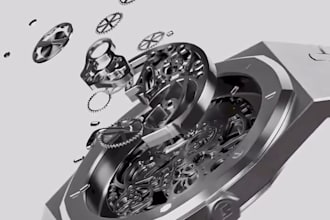 do 3d watch animation, watch design, 3d watch, watch animation, 3d animation