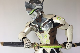 create body suit wearable 3d armor props, anime mask, 3d helmet for 3d printing