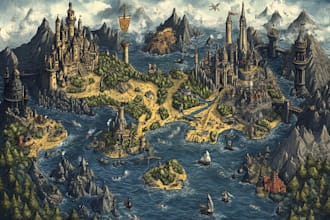 make a fantasy map for fantasy