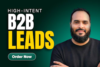 find high intent b2b decision maker leads for sales outreach