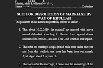 draft agreements, essays, legal notices and deeds