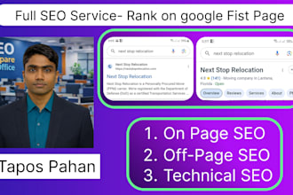 do full SEO service to rank your website on google first