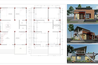 draw architecture and house floor plan