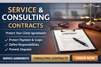 service agreement, consulting contract draft to protect client deals