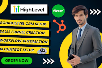 expert in gohighlevel crm, sale funnel and ai automaton