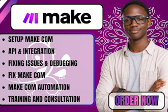 set up make com automation clay com and facebook lead routing system