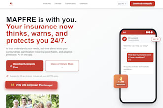 design a modern landing page or app mockup for your business
