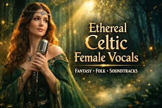 sing ethereal female celtic and fantasy folk vocals for your soundtrack
