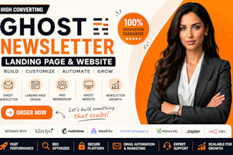 build ghost csm website ghost blog ghost CRM ghost newsletter and ghost theme