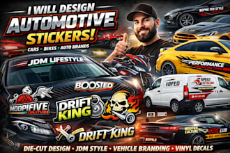 design automotive and customised stickers