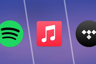 create youtube music bot, pandora bot, qobuz bot, apple music bot, spotify bot