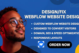 build webflow website, create webflow site, fix webflow website, webflow expert