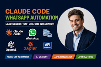 claude code lead generation n8n whatsapp chatbot CRM integration openai zapier