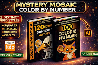 create a quest mystery mosaic color by number book for adults