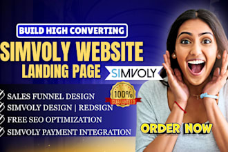 design simvoly landing page, simvoly website, simvoly sales fuunel and migration