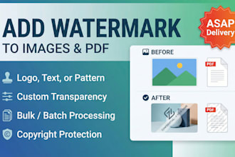 add watermark on image or pdf an hour