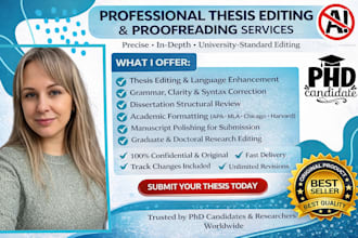 expertly proofread and edit your thesis and dissertation