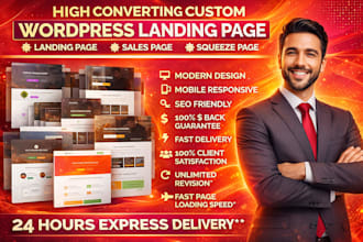 do reliable wordpress website design and updated landing page developer