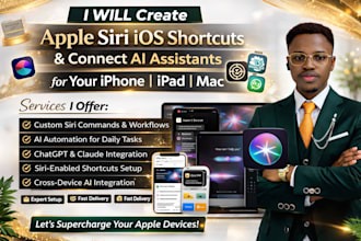 create apple siri ios shortcuts and connect ai assistants for your iphone ipad