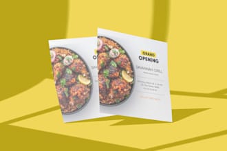 design a modern minimalist flyer for your business