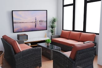 render 3d interior in blender