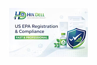 assist with US epa registration, compliance and product licensing