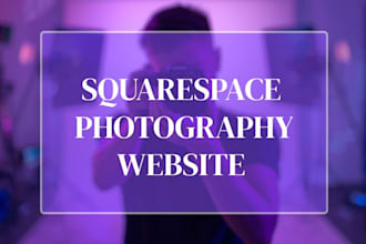 design professional squarespace photography website