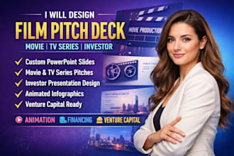 do film pitch deck movie tv series investor powerpoint animation venture caption