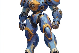 draw high quality robot, mecha concepts